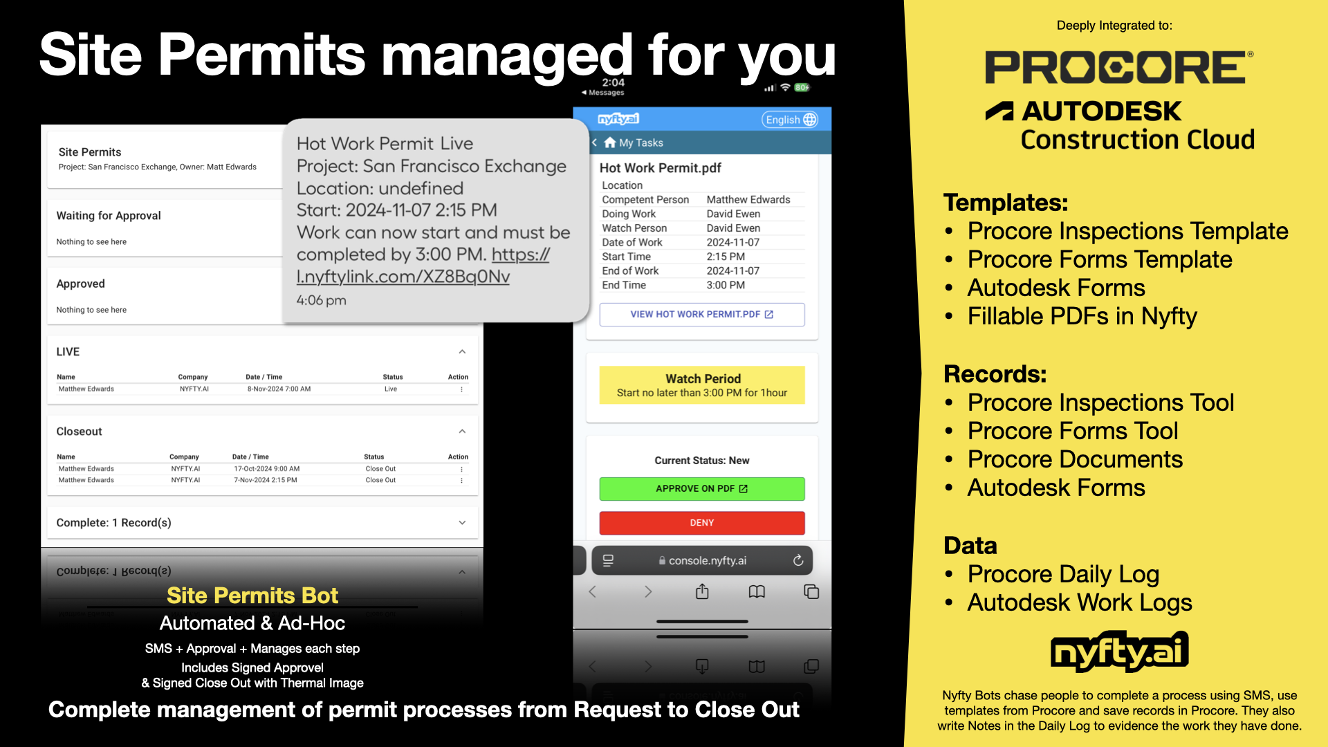 Nyfty Site Permits Bot