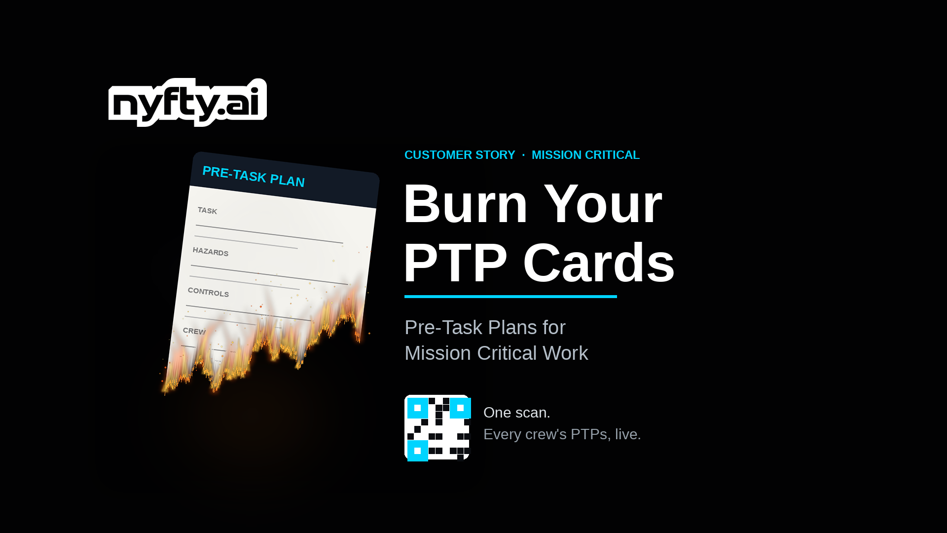 Burn Your PTP Cards: Pre-Task Plans for Mission Critical Work