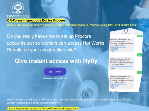 Procore Forms Access with No Login Required