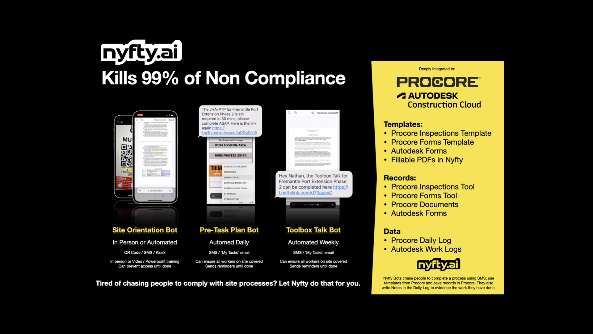Procore Safety QR Codes for Orientations and Toolbox Talks