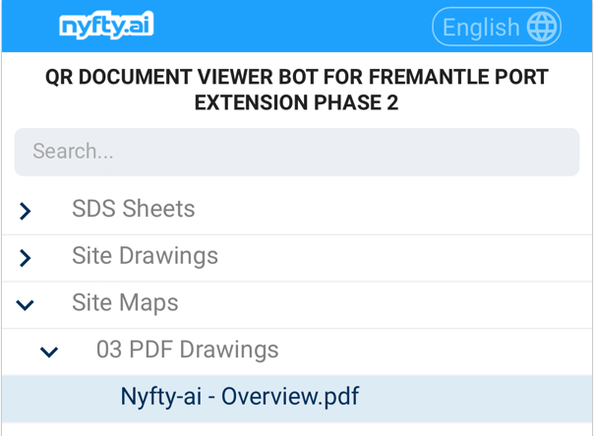 SDS Sheets & Docs Viewer by QR Code