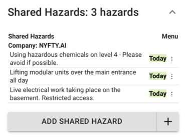 Share Hazards and Enhance Site Safety