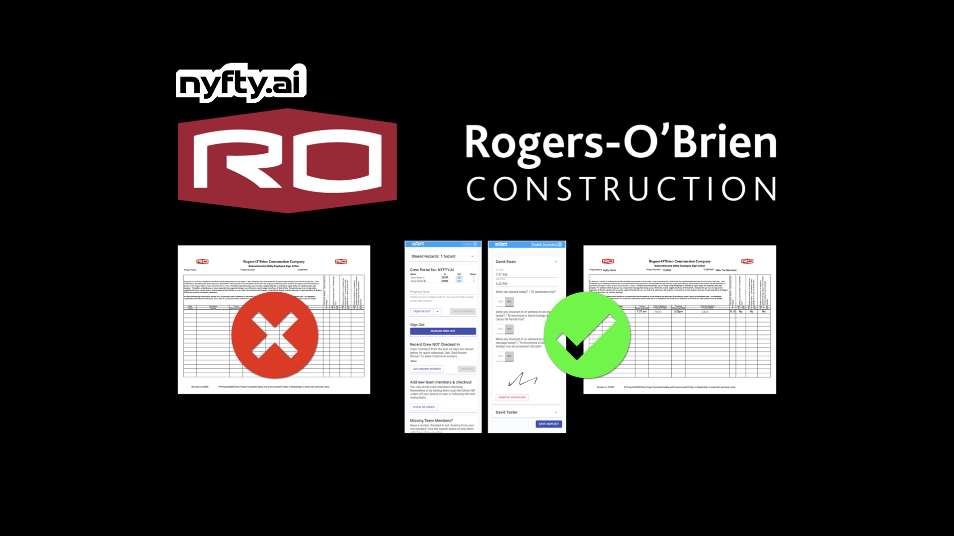 The Rogers O'Brien Collaboration: Digitized Sign-In and Sign-Out Sheets
