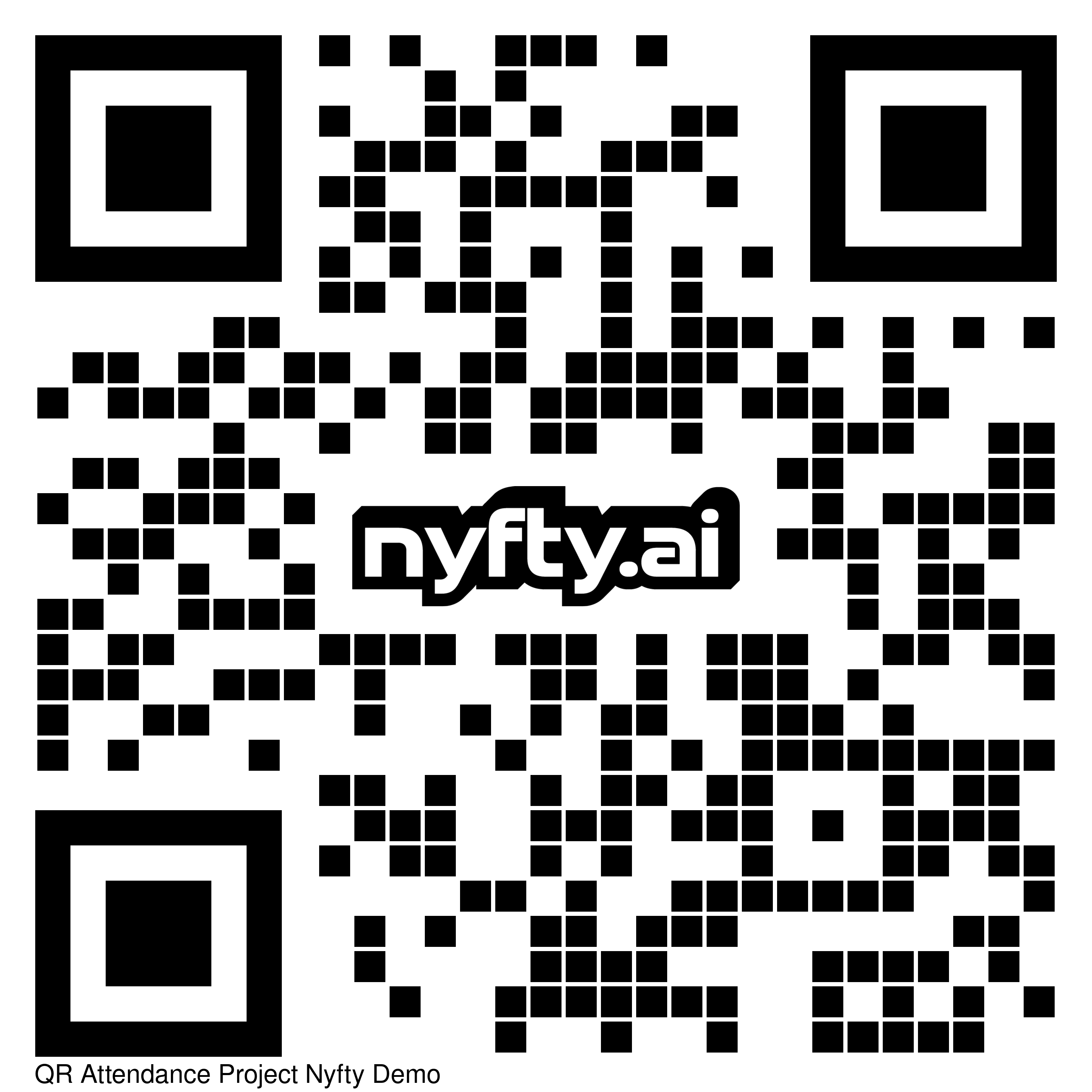 Scan QR code for Nyfty live demo